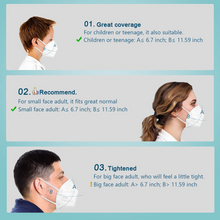 Load image into Gallery viewer, Kn95 Face Mask,5-Layers Mask Protection,Comfortable Adjustable Earloop Suitable For Daily Use