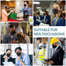 Load image into Gallery viewer, KN95 Face Mask 20PCS, 5-Ply Cup Dust Safety Masks Against PM2.5 Black