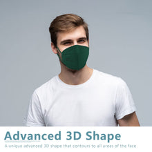 Load image into Gallery viewer, ChiSip KN95 Face Mask 20Pcs, 5 Layer Design Cup Dust Safety Masks, Breathable Protection Masks Against PM2.5 Dust Bulk for Adult, Men, Women, Indoor, Outdoor Use,Mint Green
