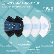 Load image into Gallery viewer, KN95 Face Mask 50PCs, 5 Layer Design Cup Dust Safety Masks, Indoor, Outdoor Use
